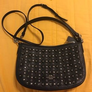 Navy blue Coach crossbody